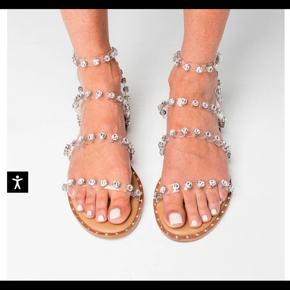 Steve Madden travel sandal-clear